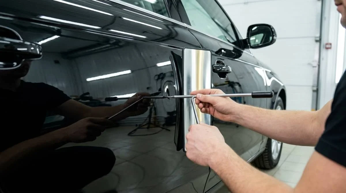 paintless dent removal process
