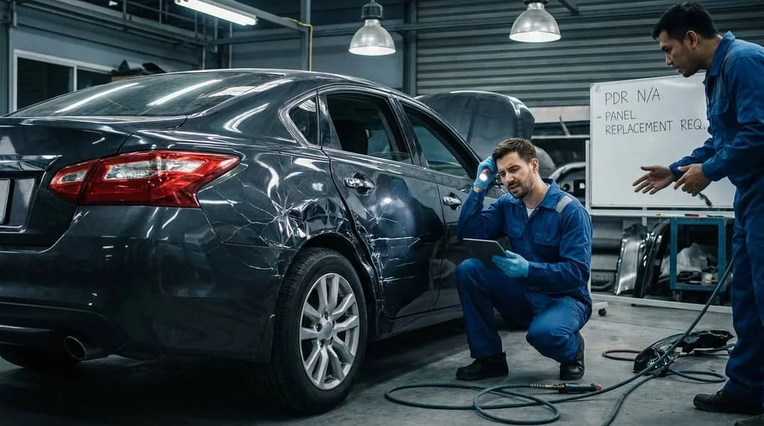 dents that cannot be repaired with PDR