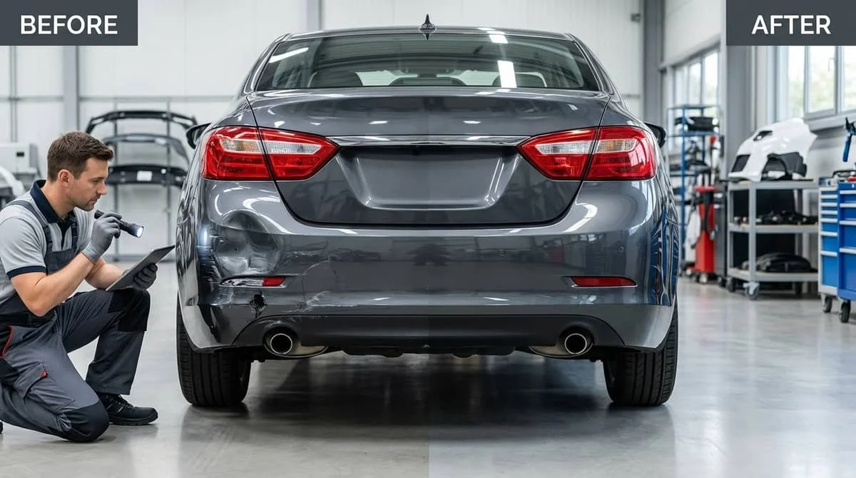 car bumper dent repair