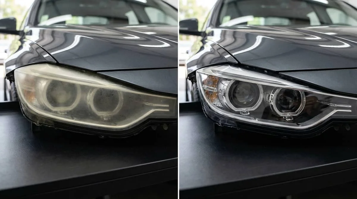 cloudy headlights